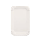 Papstar Pappteller, eckig, weiß 1 Packung (250 Stück), 10 x 16 cm