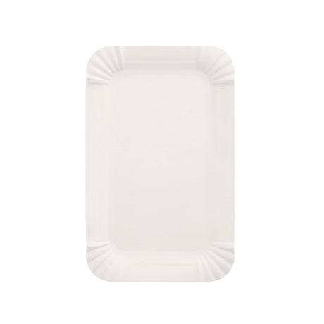 Papstar Pappteller, eckig, weiß 1 Packung (250 Stück), 10 x 16 cm