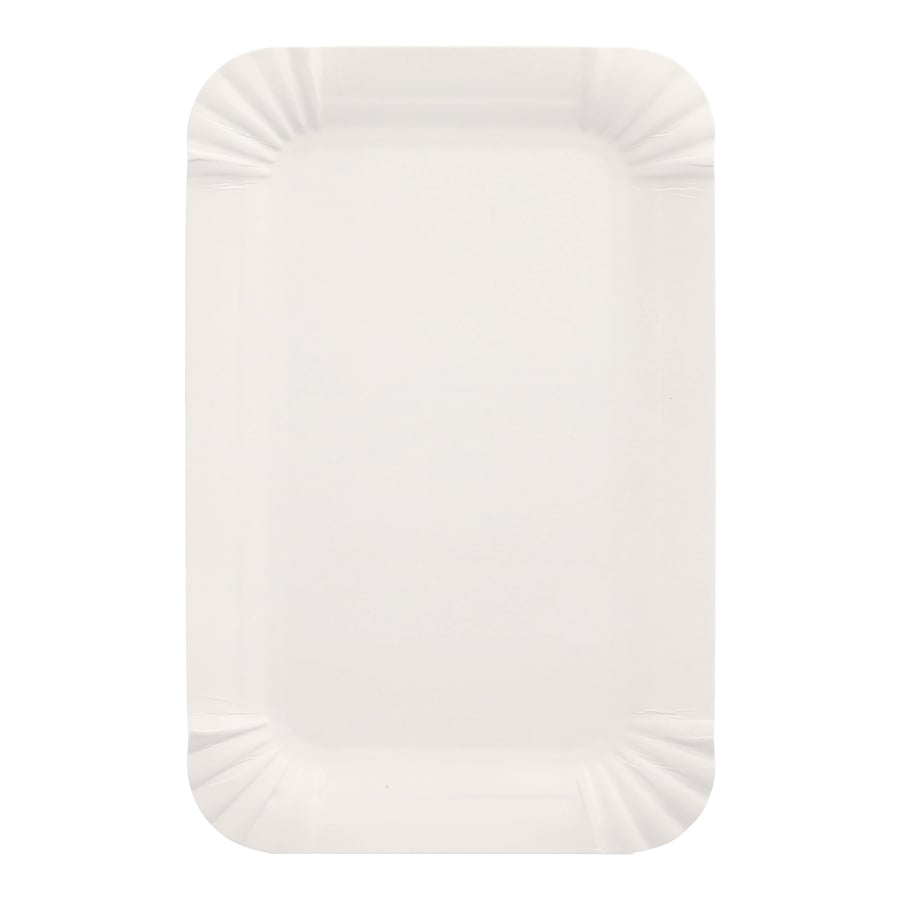 Papstar Pappteller, eckig, weiß 1 Packung (250 Stück), 13 x 20 cm