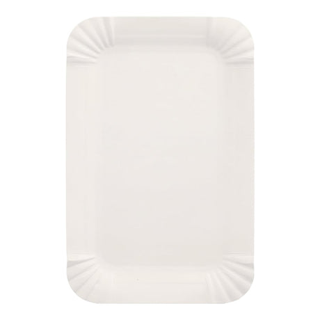 Papstar Pappteller, eckig, weiß 1 Packung (250 Stück), 13 x 20 cm