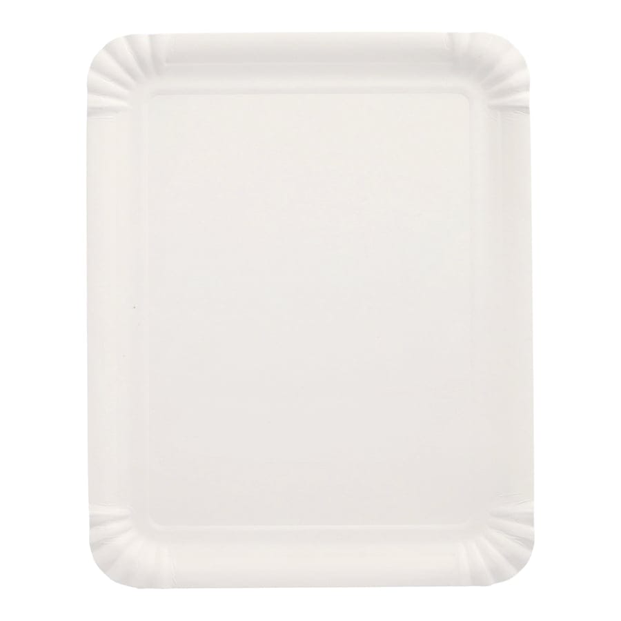 Papstar Pappteller, eckig, weiß 1 Packung (250 Stück), 16 x 20 cm