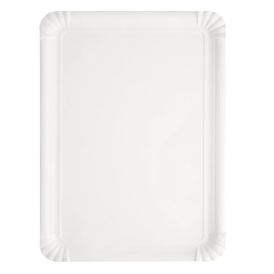Papstar Pappteller, eckig, weiß 1 Packung (250 Stück), 16 x 23 cm