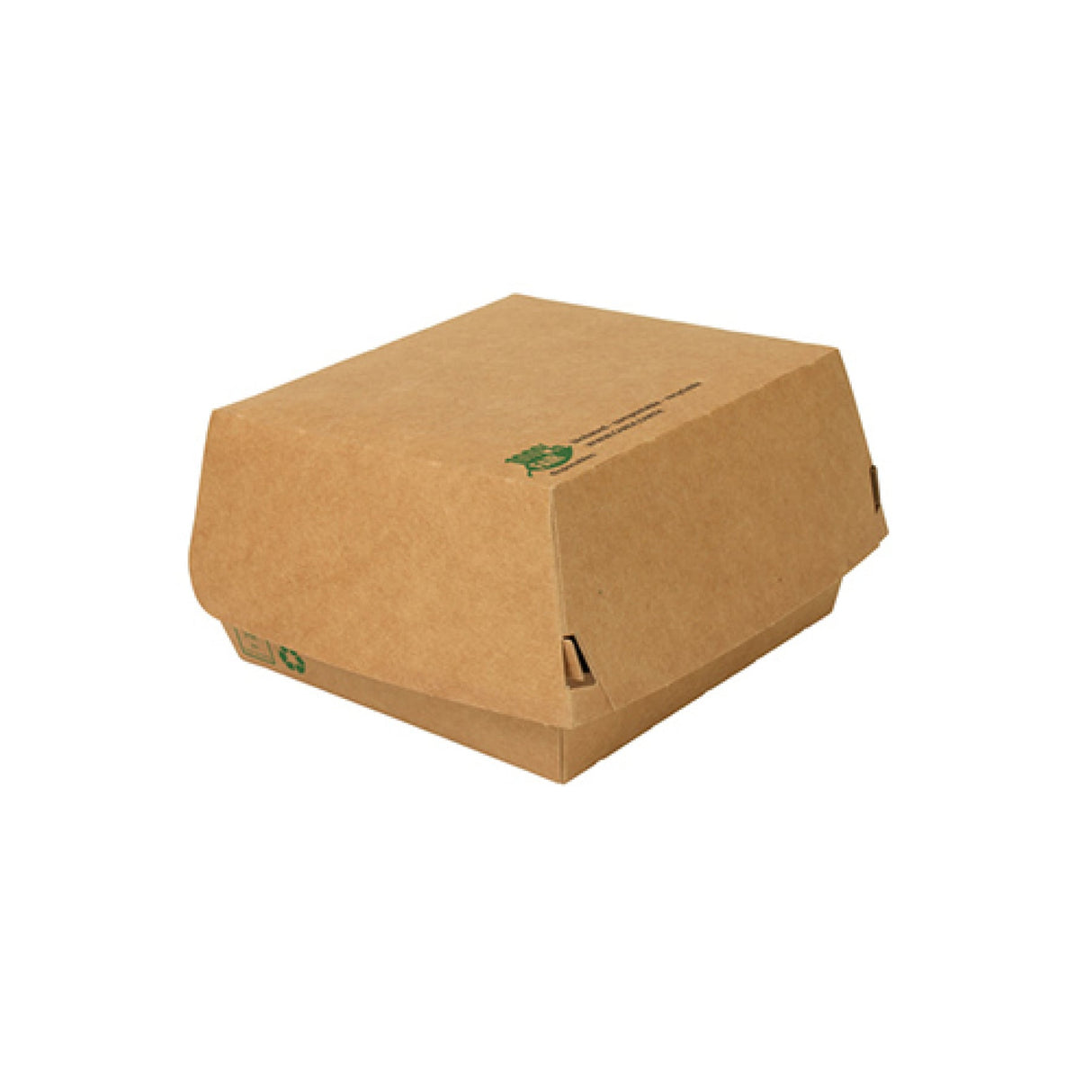 Papstar Pure "100% Fair" Burgerboxen, Pappe 1 Packung (80 Stück), ø 7 cm