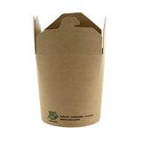 Papstar Pure „100% Fair“ Snackboxen aus Pappe, eckig 1 Packung (25 Stück × 470 ml)