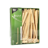 Papstar Pure Bambus Getränke-Quirle, Golf, 15 cm 1 Karton (10 Packungen × 100 Stück)