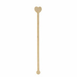 Papstar Pure Bambus Getränke-Quirle, Heart, 20 cm