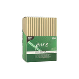 Papstar Pure Bio-Strohhalme Schilf 1 Karton (10 Packungen × 100 Stück), ø 15 cm