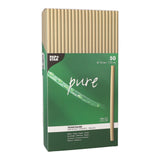 Papstar Pure Bio-Strohhalme Schilf 1 Karton (10 Packungen × 50 Stück), ø 25 cm