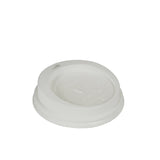 Papstar Pure Dom-Deckel, C-PLA 1 Packung (50 Stück), ø 8 cm