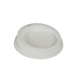 Papstar Pure Dom-Deckel, C-PLA 1 Packung (50 Stück), ø 9 cm
