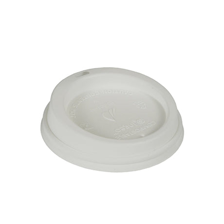 Papstar Pure Dom-Deckel, C-PLA 1 Packung (50 Stück), ø 9 cm