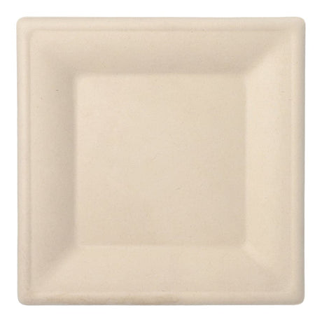 Papstar Pure Einwegteller, Zuckerrohr, 26 x 26 cm