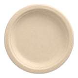 Papstar Pure Einwegteller, Zuckerrohr, Ø 15 cm 1 Packung (50 Stück), Natur