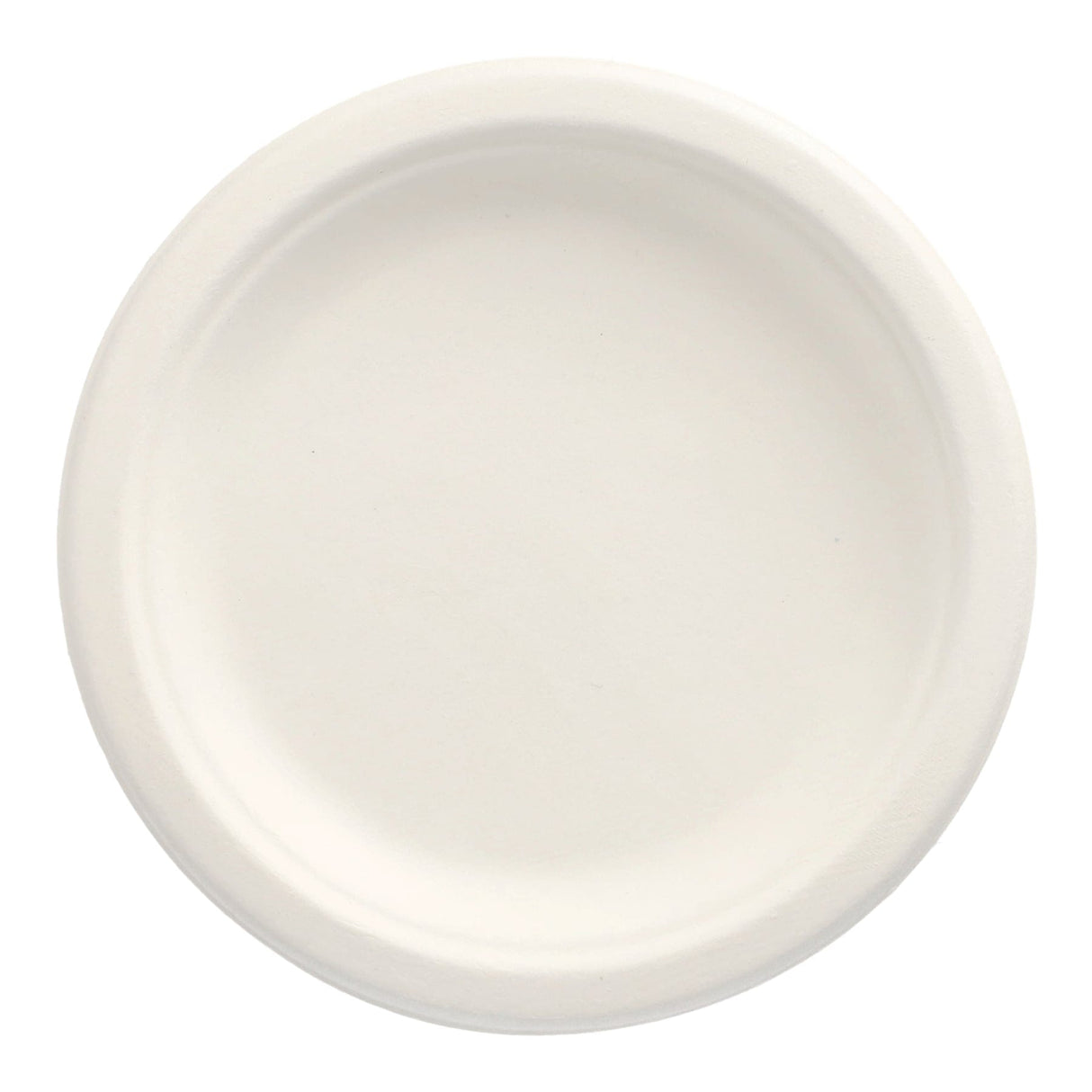 Papstar Pure Einwegteller, Zuckerrohr, Ø 15 cm 1 Packung (50 Stück), Weiß