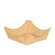 Papstar Pure Fingerfood-Schalen Holz eckig 1 Packung (50 Stück), 8 x 8 x 3 cm
