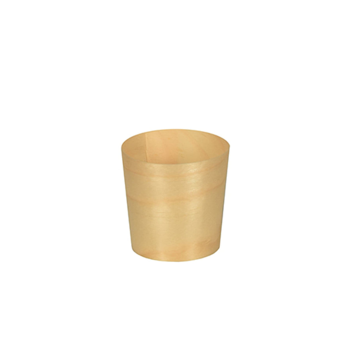 Papstar Pure Fingerfood-Schalen Holz, rund 1 Packung (50 Stück), ø 4,5 cm