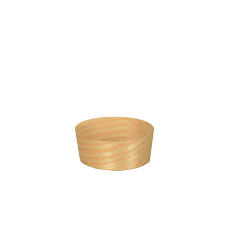 Papstar Pure Fingerfood-Schalen Holz, rund 1 Packung (50 Stück), ø 5 cm
