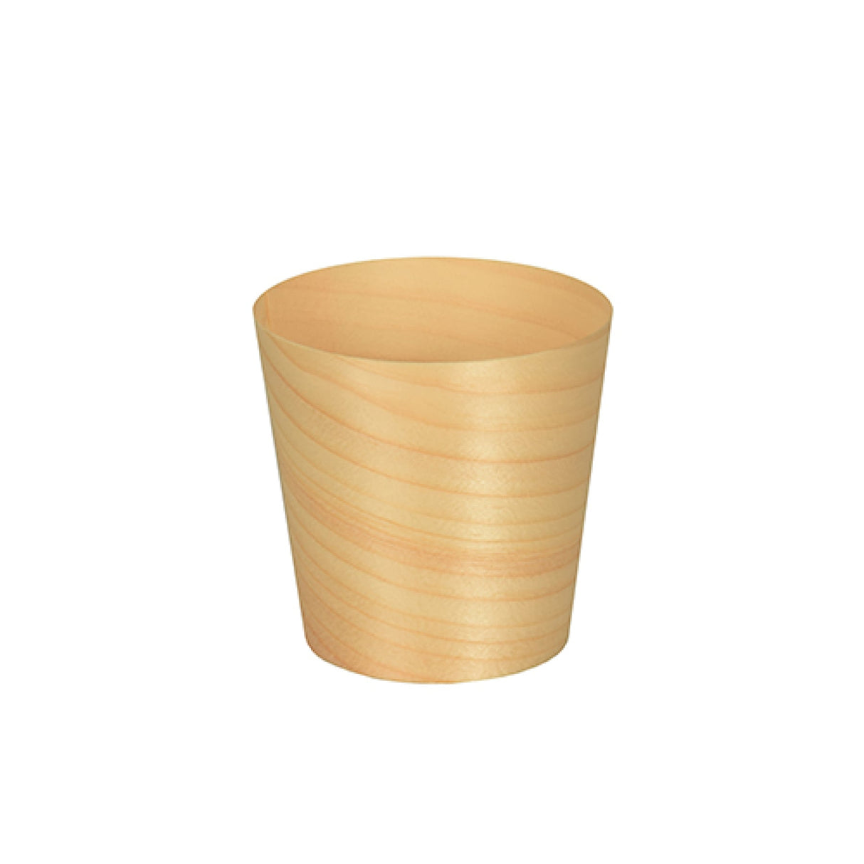 Papstar Pure Fingerfood-Schalen Holz, rund 1 Packung (50 Stück), ø 6 cm