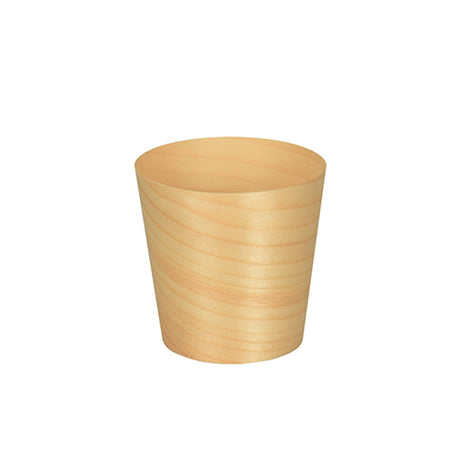 Papstar Pure Fingerfood-Schalen Holz, rund 1 Packung (50 Stück), ø 6 cm