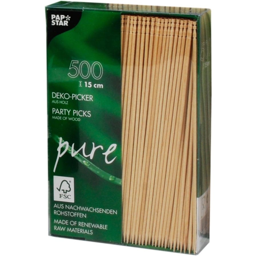 Papstar Pure Fingerfood-Spieße, gedrechselt