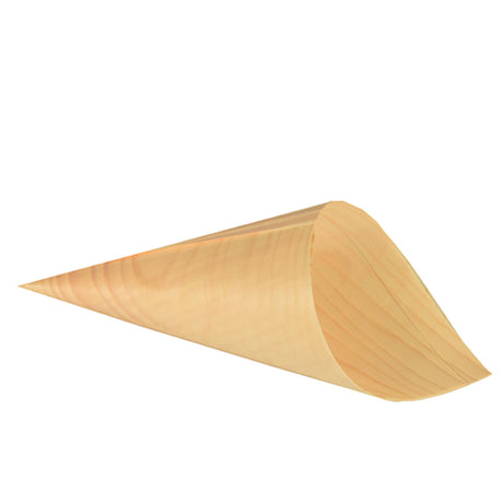 Papstar Pure Fingerfood-Spitztüten,m Holz 1 Packung (50 Stück), ø 11 cm
