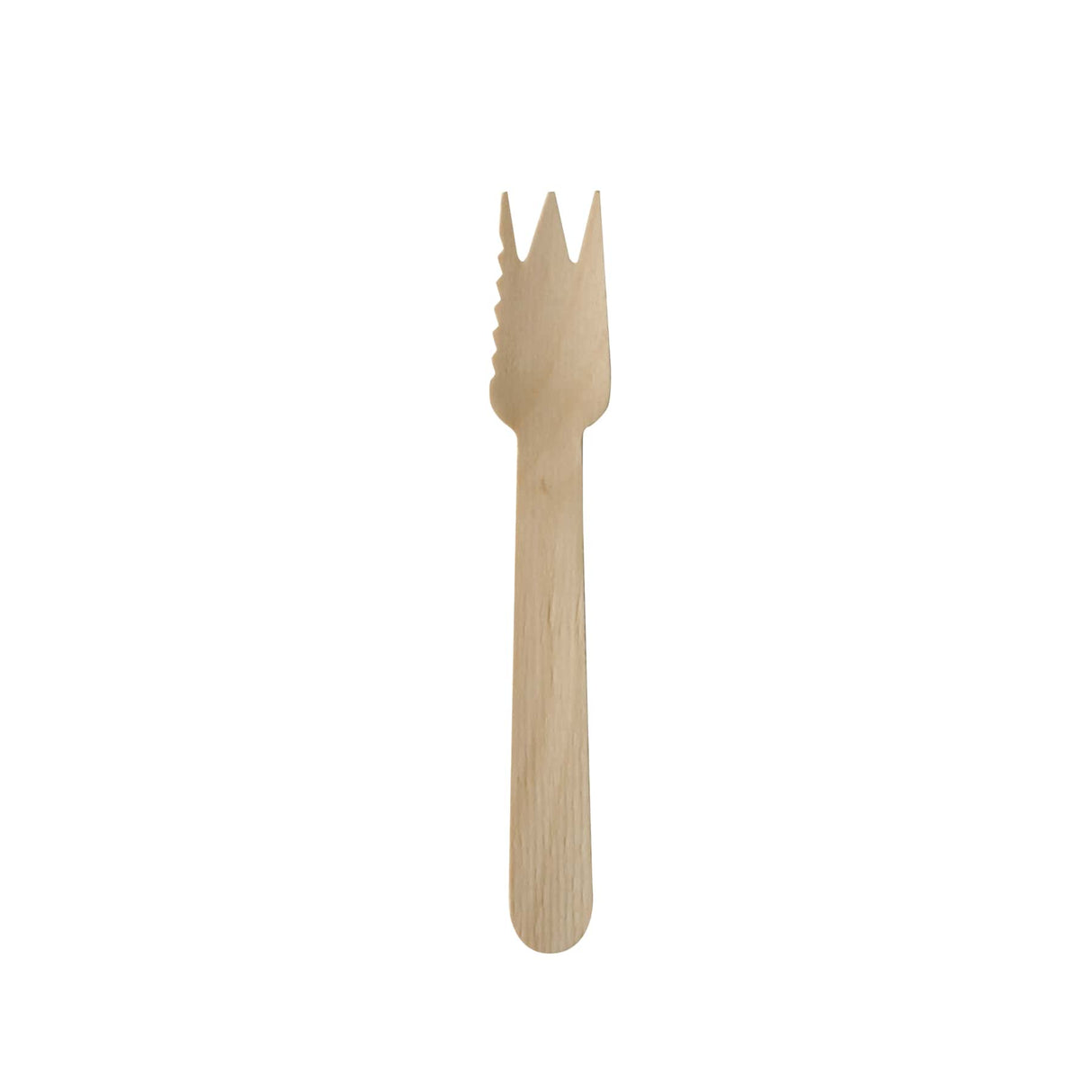 Papstar Pure Holz Kuchen- und Snackgabeln, 14 cm