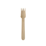Papstar Pure Holz Kuchen- und Snackgabeln, 14 cm