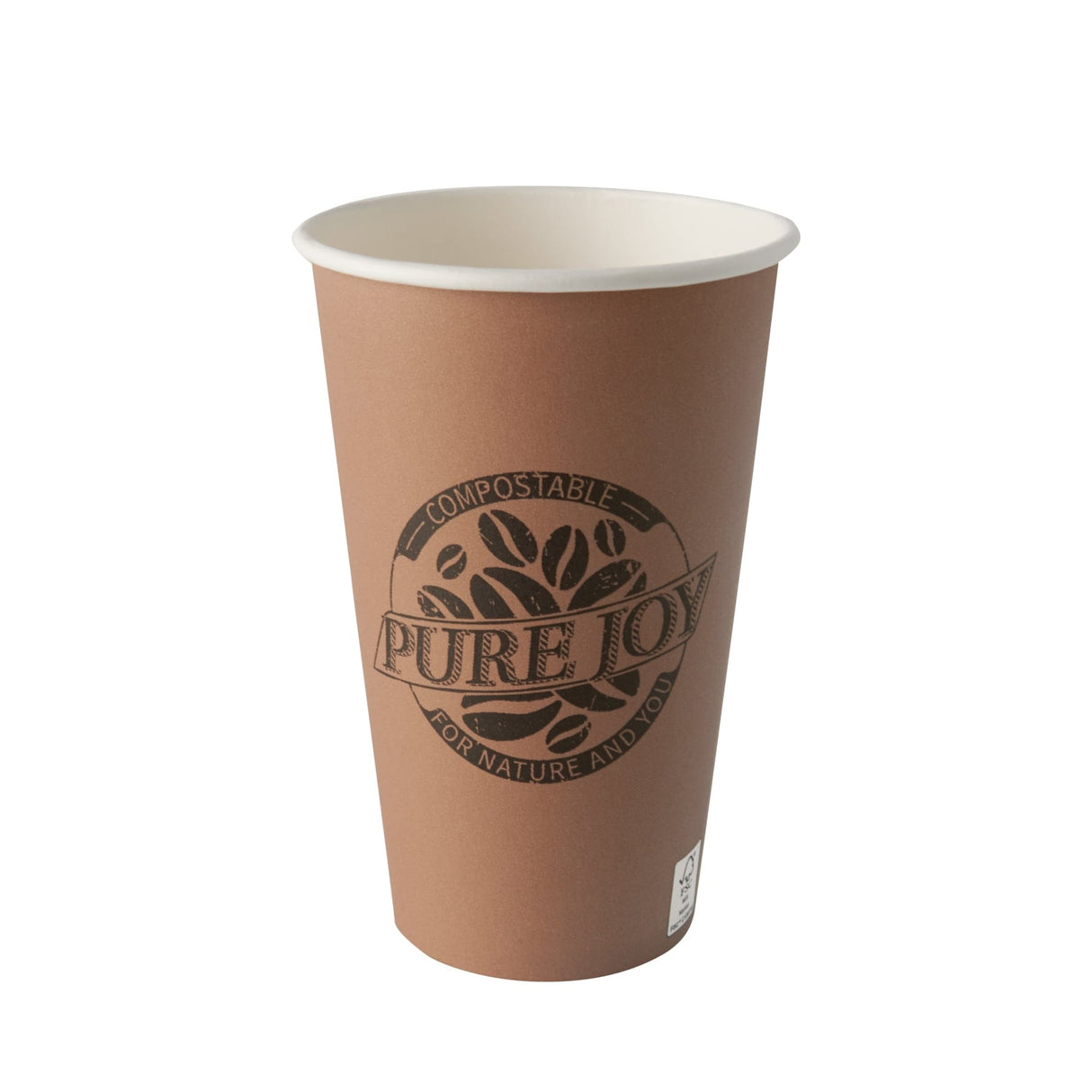 Papstar Pure Joy Trinkbecher, Pappe 1 Packung (50 Stück × 400 ml)