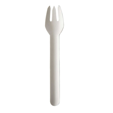 Papstar Pure Papier Gabeln, 15,5 cm, weiß