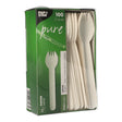 Papstar Pure Papier Göffel, 16 cm 1 Karton (10 Packungen × 100 Stück)