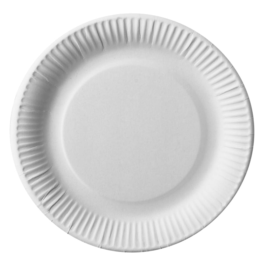 Papstar pure Pappteller, rund, Ø 23 cm, weiss