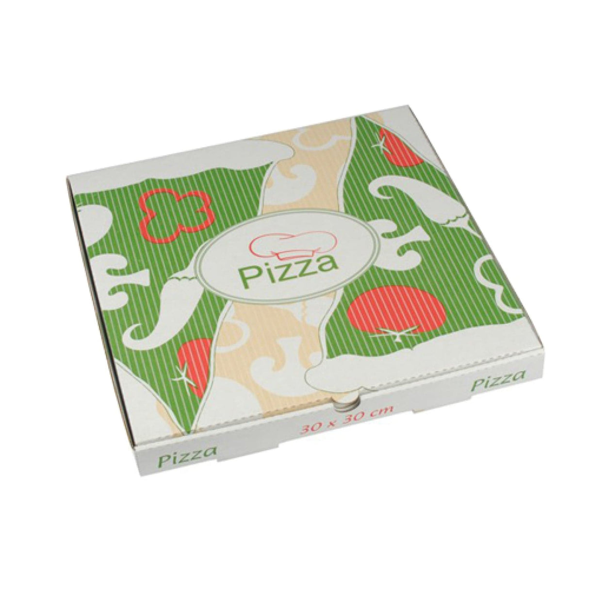 Papstar Pure Pizzakarton, Cellulose 1 Karton (100 Stück), 30 x 30 x 3 cm