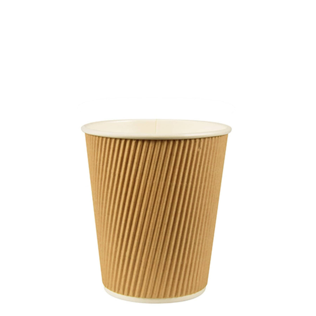 Papstar Pure Ripple Wall Trinkbecher, Pappe 1 Packung (25 Stück × 100 ml)