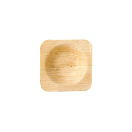 Papstar Pure Schalen Palmblatt, eckig 1 Packung (25 Stück), 6 x 6 x 1,3 cm