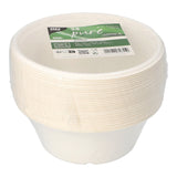 Papstar Pure Schalen, Zuckerrohr, Ø 17cm, umweltfreundlich