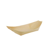 Papstar Pure Schiffchen Fingerfood-Schalen, Holz 1 Packung (50 Stück), 19 x 10 cm