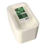 PAPSTAR Pure Siegelschalen Zuckerrohr-Schale, 750 ml, ungeteilt
