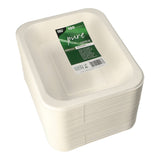 PAPSTAR Pure Siegelschalen Zuckerrohr-Schale, 900 ml, ungeteilt