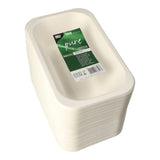 PAPSTAR Pure Siegelschalen Zuckerrohr-Schale, 950 ml, ungeteilt