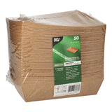 Papstar Pure Snacktrays aus Pappe, braun, 50 Stück