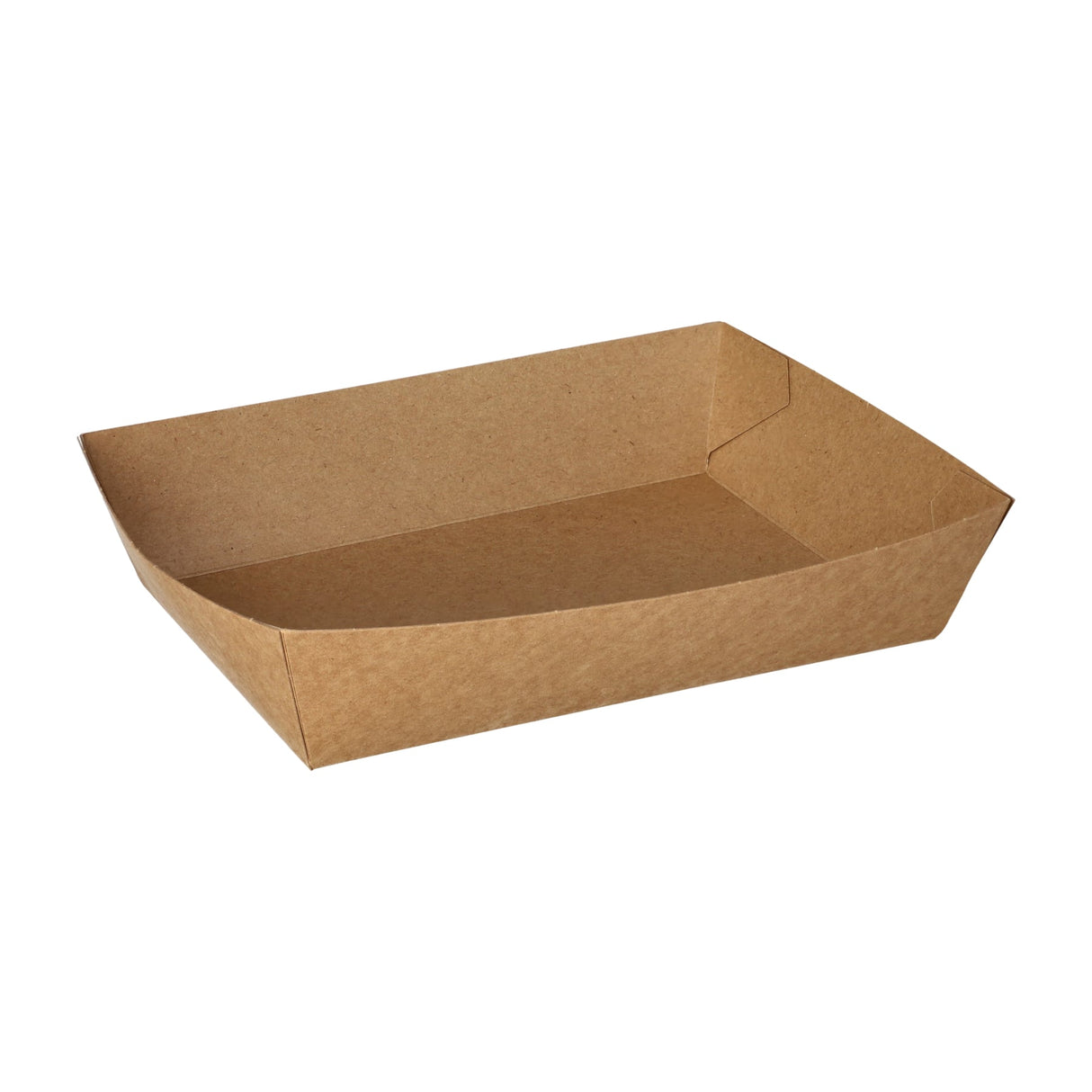 Papstar Pure Snacktrays aus Pappe, braun, 50 Stück 50 Stück, ø 16 cm