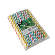 Papstar Pure Stripes Shake-Halme, farbig sortiert 1 Karton (10 Packungen × 100 Stück)