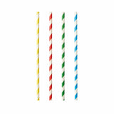 Papstar Pure Stripes Shake-Halme, farbig sortiert