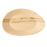 Papstar Pure Teller Palmblatt, oval 1 Packung (25 Stück), ø 2,5 cm