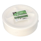 Papstar Pure Teller Zuckerrohr, 3-geteilt