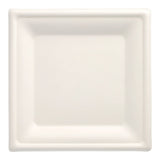 Papstar Pure Teller Zuckerrohr, eckig, 20 x 20 cm 1 Karton (10 Packungen × 50 Stück)
