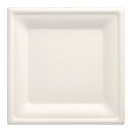 Papstar Pure Teller Zuckerrohr, eckig, 20 x 20 cm 1 Karton (10 Packungen × 50 Stück)