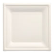 Papstar Pure Teller Zuckerrohr, eckig, 20 x 20 cm 1 Packung (50 Stück)
