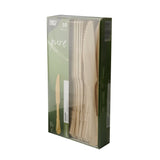 Papstar Pure Vintage Holz Messer 1 Packung (50 Stück)
