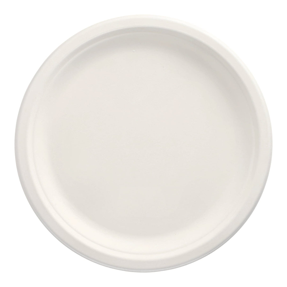 Papstar Pure Zuckerrohr Teller rund, ungeteilt Ø 26 cm, weiß 1 Karton (12 Packungen × 12 Stück)